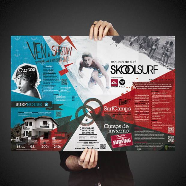 SkoolSurf Poster-Folleto